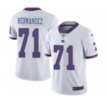 Men's Nike New York Giants #71 Will Hernandez Elite White Rush Vapor Untouchable NFL Jersey