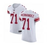 Men's Nike New York Giants #71 Will Hernandez White Vapor Untouchable Elite Player NFL Jersey