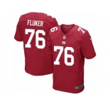 Men's Nike New York Giants #76 D.J. Fluker Elite Red Alternate NFL Jersey