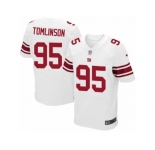 Men's Nike New York Giants #95 Dalvin Tomlinson Elite White NFL Jersey