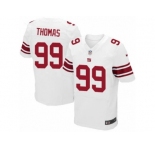 Men's Nike New York Giants #99 Robert Thomas Elite White NFL Jersey