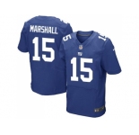 Nike New York Giants #15 Brandon Marshall Royal Blue Team Color Men's Stitched NFL Elite Jersey