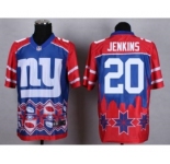 Nike New York Giants #20 Janoris Jenkins Blue Men's Stitched NFL Elite Noble Fashion Jersey