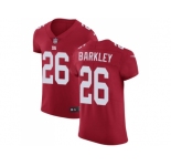 Nike New York Giants #26 Saquon Barkley Red Alternate Men Stitched NFL Vapor Untouchable Elite Jersey