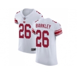 Nike New York Giants #26 Saquon Barkley White Men Stitched NFL Vapor Untouchable Elite Jersey