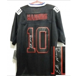nike nfl jerseys new york giants #10 eli manning black[Elite lights out signature]