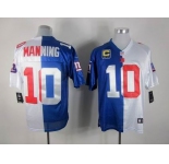 nike nfl jerseys new york giants #10 manning white-blue[Elite split c patch]