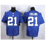 nike nfl jerseys new york giants #21 collins blue[Elite][collins]
