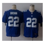 nike nfl jerseys new york giants #22 brown blue[Elite][brown]