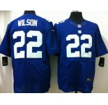 nike nfl jerseys new york giants #22 wilson blue[Elite]