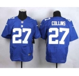 nike nfl jerseys new york giants #27 collins blue[Elite][collins]