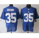 nike nfl jerseys new york giants #35 andre brown blue[Elite]