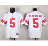 nike nfl jerseys new york giants #5 weatherford white[Elite]