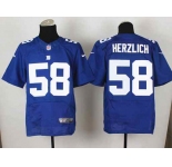 nike nfl jerseys new york giants #58 herzlich blue[Elite][herzlich]