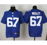 nike nfl jerseys new york giants #67 mosley blue[Elite]