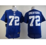 nike nfl jerseys new york giants #72 osi umenyiora blue[Elite]