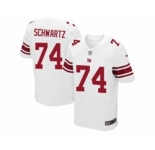 nike nfl jerseys new york giants #74 geoff schwartz white[Elite]
