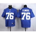 nike nfl jerseys new york giants #76 flowers blue[Elite]