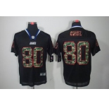 nike nfl jerseys new york giants #80 cruz black[camo fashion Elite]