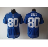 nike nfl jerseys new york giants #80 cruz blue[elite]