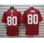 nike nfl jerseys new york giants #80 cruz red[Elite]