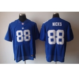 nike nfl jerseys new york giants #88 nicks blue[Elite]