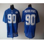 nike nfl jerseys new york giants #90 pierre.paul blue[Elite 50th Patch]