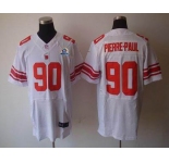 nike nfl jerseys new york giants #90 pierre.paul white[Elite 50th Patch]