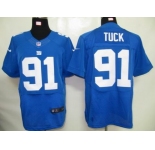 nike nfl jerseys new york giants #91 tuck blue[elite]