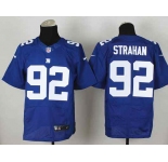 nike nfl jerseys new york giants #92 strahan blue[Elite]