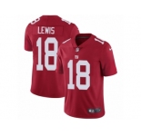 Men Nike New York Giants #18 Roger Lewis Red Alternate Vapor Untouchable Limited Player NFL Jersey