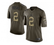 Men Nike New York Giants #2 Aldrick Rosas Limited Green Salute to Service NFL Jersey