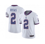 Men Nike New York Giants #2 Aldrick Rosas Limited White Rush Vapor Untouchable NFL Jersey