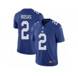 Men Nike New York Giants #2 Aldrick Rosas Royal Blue Team Color Vapor Untouchable Limited Player NFL Jersey