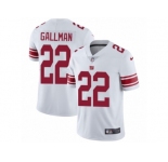 Men Nike New York Giants #22 Wayne Gallman White Vapor Untouchable Limited Player NFL Jersey