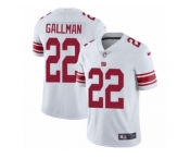 Men Nike New York Giants #22 Wayne Gallman White Vapor Untouchable Limited Player NFL Jersey