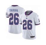 Men Nike New York Giants #26 Orleans Darkwa Limited White Rush Vapor Untouchable NFL Jersey