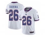 Men Nike New York Giants #26 Orleans Darkwa Limited White Rush Vapor Untouchable NFL Jersey