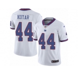 Men Nike New York Giants #44 Doug Kotar Limited White Rush Vapor Untouchable NFL Jersey