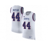 Men Nike New York Giants #44 Doug Kotar White Rush Player Name & Number Tank Top NFL Jersey