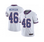 Men Nike New York Giants #46 Calvin Munson Limited White Rush Vapor Untouchable NFL Jersey