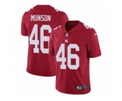 Men Nike New York Giants #46 Calvin Munson Red Alternate Vapor Untouchable Limited Player NFL Jersey