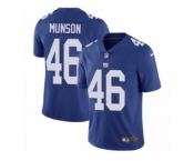 Men Nike New York Giants #46 Calvin Munson Royal Blue Team Color Vapor Untouchable Limited Player NFL Jersey