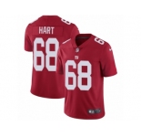Men Nike New York Giants #68 Bobby Hart Red Alternate Vapor Untouchable Limited Player NFL Jersey