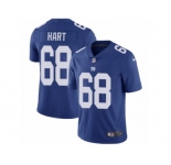 Men Nike New York Giants #68 Bobby Hart Royal Blue Team Color Vapor Untouchable Limited Player NFL Jersey