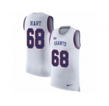 Men Nike New York Giants #68 Bobby Hart White Rush Player Name & Number Tank Top NFL Jersey