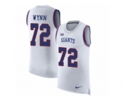 Men Nike New York Giants #72 Kerry Wynn White Rush Player Name & Number Tank Top NFL Jersey