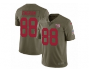 Men Nike New York Giants #88 Evan Engram Limited Olive 2017 Salute to Service NFL Jersey
