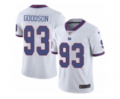 Men Nike New York Giants #93 B.J. Goodson Limited White Rush Vapor Untouchable NFL Jersey
