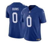 Men's New York Giants #0 Brian Burns Blue 2023 F.U.S.E. Vapor Untouchable Limited Football Stitched Jersey